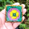 TYQXSH Energy Generator Yellow Crystal Ball Natural Crystal Crushed Stone Pyramids, Meditation Reiki Orgonite Pyramid Chakra Reiki Meditation (Size : 6CM) view 4