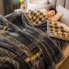 9 Lbs Heavy Winter Fleece Plush Blanket 79"X91",Korean Mink Blanket,Silky Soft and Warm, 2 Ply Reversible Raschel Bed Blanket,Gray,200X230cm view 1