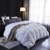 1 PC All Season Down Alternative Pinch Pleated Comforter Oversized Queen-White100% Egyptian Cotton Shell Goose Down Premium Duvet Insert Comforter Ultra Soft Quilted 500 GSM with Corner Tabs view 2