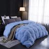 1 PC All Season Down Alternative Pinch Pleated Comforter Oversized Queen-Light Blue100% Egyptian Cotton Shell Goose Down Premium Duvet Insert Comforter Ultra Soft Quilted 500 GSM with Corner Tabs view 2