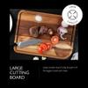 Cole & Mason Berden Large Chopping & Carving Board - Wood Cutting Board - Chopping Board with Juice Channel for Meats, Vegetables and Fruits - Reversible Serving Platter - Acacia, 18.5" x 13.5" view 2