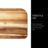Cole & Mason Berden Large Chopping & Carving Board - Wood Cutting Board - Chopping Board with Juice Channel for Meats, Vegetables and Fruits - Reversible Serving Platter - Acacia, 18.5" x 13.5" view 4
