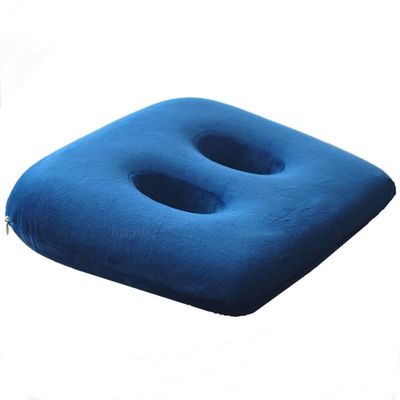 ESGT Ischial Tuberosity Seat Cushion with Two Holes for Sitting Bones-Washable & Breathable Cover Travelling,Reading,Home,Office, Yellow