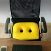 ESGT Ischial Tuberosity Seat Cushion with Two Holes for Sitting Bones-Washable & Breathable Cover Travelling,Reading,Home,Office, Yellow view 2