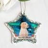 Prezzy Personalized Pyredoodle Ornaments for Christmas Tree Decorations 2023 Keepsake Gift for Animal Lovers Pet Owners Funny Merry Xmas Gifts Hanging Home Decor 3'' Star Ceramic Ornament view 3