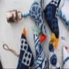 15 Tota Bird Bell Prosperity Hens Mobile String Decoration Indigo Color 100 cm Length view 3