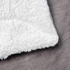 130x160CM Sherpa Blanket Single Sofa Throw Blanket Reversible Microfiber Throw (Flannel Fleece, Plush Sherpa) Single Travel Size Bed Throw, Lightweight, Soft and Warm,Grey view 2