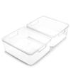 BINO | Plastic Storage Bins, Medium - 12 Pack | THE LUCID COLLECTION | Multi-Use Organizer Bins | Built-In Handles | BPA-Free | Pantry Organization | Home Organization | Fridge Organizer | Freezer Org view 1