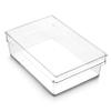 BINO | Plastic Storage Bins, Large - 12 Pack | THE HANDLER COLLECTION | Multi-Use Organizer Bins | Built-In Handle | BPA-Free | Pantry Organization | Home Organization | Fridge Organizer | Freezer Org view 1