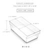 BINO | Plastic Storage Bins, Large - 12 Pack | THE HANDLER COLLECTION | Multi-Use Organizer Bins | Built-In Handle | BPA-Free | Pantry Organization | Home Organization | Fridge Organizer | Freezer Org view 3