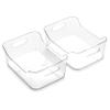 BINO | Plastic Storage Bins, X-Small - 24 Pack | THE SOHO COLLECTION | Multi-Use Organizer Bins | Built-in Handles | BPA-Free | Pantry Organization | Home Organization | Fridge Organizer | Freezer Org view 1