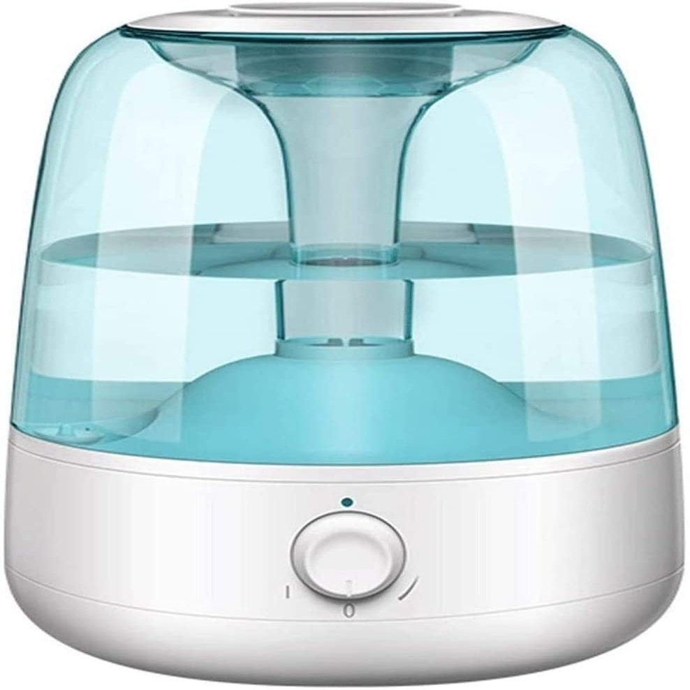 SMSOM Cool Mist Humidifier, Humidifiers for Bedroom, 4L Air Humidifiers for Large Room, Ultrasonic Cool Mist Humidifiers for Baby, 12H Work Time, White