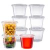 Pantry Value 5.5 oz Jello Shot Cups with Lids [200 Count] Clear Disposable Plastic Portion Containers for Snacks, Sides, Meal Prep & Sauces - Durable, Stackable, Leak-Resistant view 1