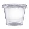 Pantry Value 5.5 oz Jello Shot Cups with Lids [200 Count] Clear Disposable Plastic Portion Containers for Snacks, Sides, Meal Prep & Sauces - Durable, Stackable, Leak-Resistant view 2