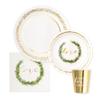 WEDDINGSTAR Disposable Paper Tableware Party Sets - Love Wreath - Serves 24 view 1