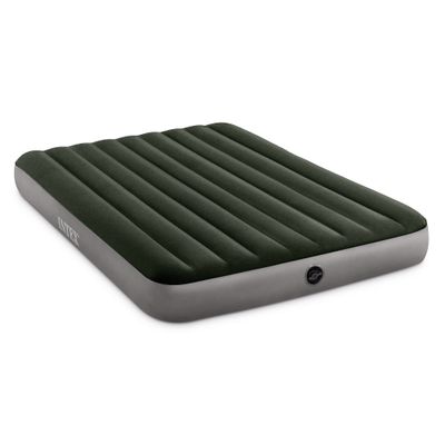 Intex 64109E Dura-Beam Standard Prestige Air Mattress: Fiber-Tech Queen Size 10in Bed Height 600lb Weight Capacity Pump Sold Separately