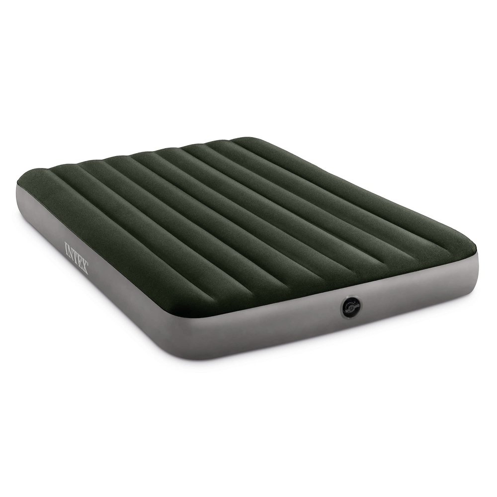 Intex 64109E Dura-Beam Standard Prestige Air Mattress: Fiber-Tech Queen Size 10in Bed Height 600lb Weight Capacity Pump Sold Separately