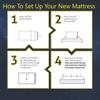DS USA Foam Mattress with Water Resistant Vinyl Cover (Full, 5 Inch) view 4