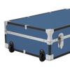 Advantus SWD5241-00 31 in. Seward Under the Bed Trunk with Wheels & Lock, Misty Blue view 4
