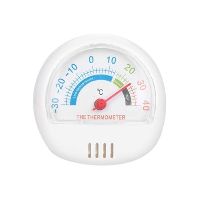 ABS Safe Freezer Thermometer, Large Dial Fridge Thermometer, Durable Accurate for Home Red,Yellow,White(Optional) Easy-to-Read Kitchen(White)