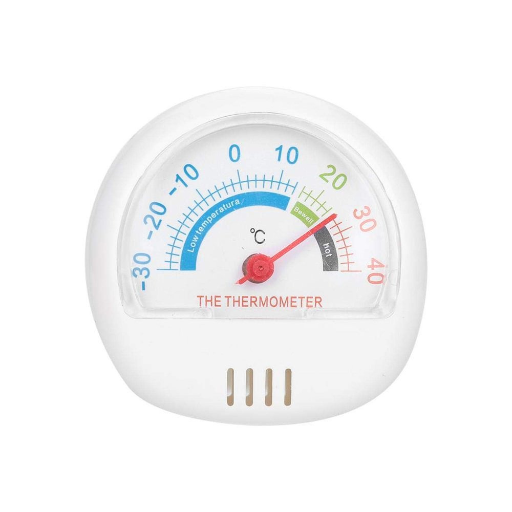 ABS Safe Freezer Thermometer, Large Dial Fridge Thermometer, Durable Accurate for Home Red,Yellow,White(Optional) Easy-to-Read Kitchen(White)