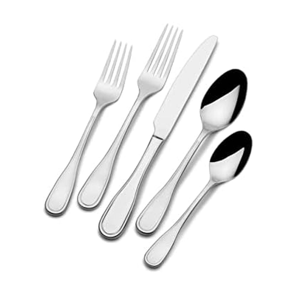 Fitz & Floyd Fitz and Floyd Everyday Bistro Classic Silverware 20 piece service for four, Gray, (5286222)
