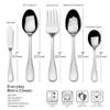 Fitz & Floyd Fitz and Floyd Everyday Bistro Classic Silverware 45piece service for eight,Gray,5266453 view 3