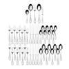 Fitz & Floyd Fitz and Floyd Everyday Bistro Classic Silverware 45piece service for eight,Gray,5266453 view 4