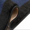 Custom Size Runner Rug Solid Border Design Roll Runner 25 Inch Wide x Your Length Size Choice Slip Skid Resistant Rubber Back Cut to Size (Navy Blue Black, 16 ft x 25 in) view 4