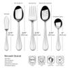 Fitz & Floyd Fitz and Floyd Nevaeh Coupe Silverware 45 piece service for eight, Gray, (5266455) view 3