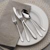 Fitz & Floyd Fitz and Floyd Nevaeh Coupe Silverware 45 piece service for eight, Gray, (5266455) view 4