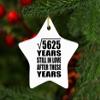 Designsify Christmas Tree Decoration, 75th Anniversary Square Root of 5625 Years Still in Love, Star Ornament, Gifts for Birthday Valentines Mom Mothers Fathers Day Party, to Men Women Him Her view 3