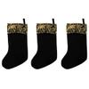 BestPysanky Set of 3 Felt Santa, Reindeer Christmas Stockings 16 Inches view 3