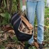 Liudan Firewood Daily Carrier Portable Large Capacity Firewood Bag Canvas Wooden Storage Bag Carrier Outdoor Camping Fireplace Stove Firewood Tote Bag Firewood Carry Bag view 3