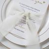 HUIHUANG Wedding Thank You Place Setting Cards with Ivory Chiffon Ribbon, for Weddings Favors, Receptions, Parties, Events and Celebrations-Pack of 50, 4 x 6 inch, Add to Your Table Centerpieces view 3