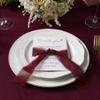 HUIHUANG Wedding Thank You Place Setting Cards with Burgundy Chiffon Ribbon, for Weddings Favors, Receptions, Parties, Events and Celebrations-Pack of 50, 4 x 6 inch add to your Table Centerpieces view 4