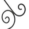 Unknown1 17" Halloween Boo Wreath Hanger Black Steel view 3
