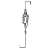 Unknown1 17" Halloween Boo Wreath Hanger Black Steel view 4