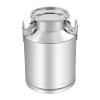 50L Stainless Steel Milk Can, 13 Gallon Heavy Duty Milk Jug Bucket, Old Fashion Jug Vases, Silicone Sealed, Wine Liquid Container Storage, 50 Liters/13 Gallon (US Stock) view 1