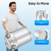 50L Stainless Steel Milk Can, 13 Gallon Heavy Duty Milk Jug Bucket, Old Fashion Jug Vases, Silicone Sealed, Wine Liquid Container Storage, 50 Liters/13 Gallon (US Stock) view 4