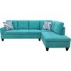 Star Home Living Right Facing Sectional 2 Pieces Set Sofas, Green view 1