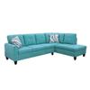 Star Home Living Right Facing Sectional 2 Pieces Set Sofas, Green view 2