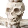 12" Skeleton Candelabra White Polyresin view 3