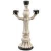 12" Skeleton Candelabra White Polyresin view 4