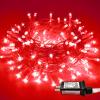 JMEXSUSS Red Valentines Day Decor Lights Clear Wire, 66ft 200 LED Red Christmas String Twinkle Fairy Lights Outdoor Indoor Plug in for Room Party Tree Valentines Day Decorations view 1