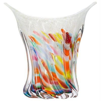 Aderia F-75011 Tsugaru Vidro Vase, 6.9 x 12.8 inches (17.5 x 32.5 cm), Gold Vase, 1 Box, Made in Japan