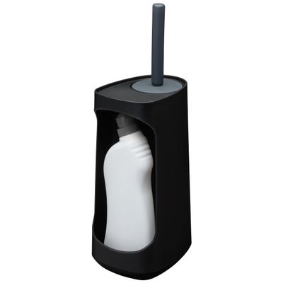 Tiger Toilet Brush, Polypropylene, Black/Charcoal, 145x454x187 mm