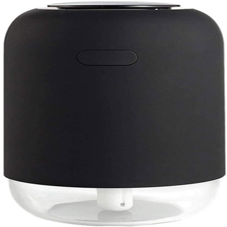SMSOM Mini Portable Humidifiers, Cool Mist Humidifiers, Quiet Ultrasonic Humidifier for Bedroom, Baby Room, Plant, Car, Easy to Clean, LED Night Light (Color : Black)