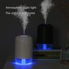SMSOM Mini Portable Humidifiers, Cool Mist Humidifiers, Quiet Ultrasonic Humidifier for Bedroom, Baby Room, Plant, Car, Easy to Clean, LED Night Light (Color : Black) view 3