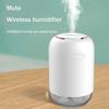 SMSOM Mini Portable Humidifiers, Cool Mist Humidifiers, Quiet Ultrasonic Humidifier for Bedroom, Baby Room, Plant, Car, Easy to Clean, LED Night Light (Color : Black) view 4